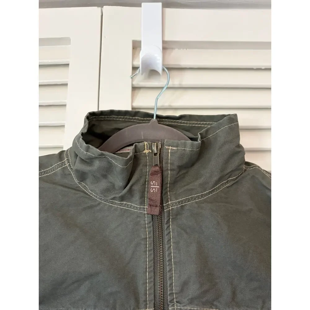 STS Ranchwear Sundance Jacket medium green grey *has branding* utility canvas